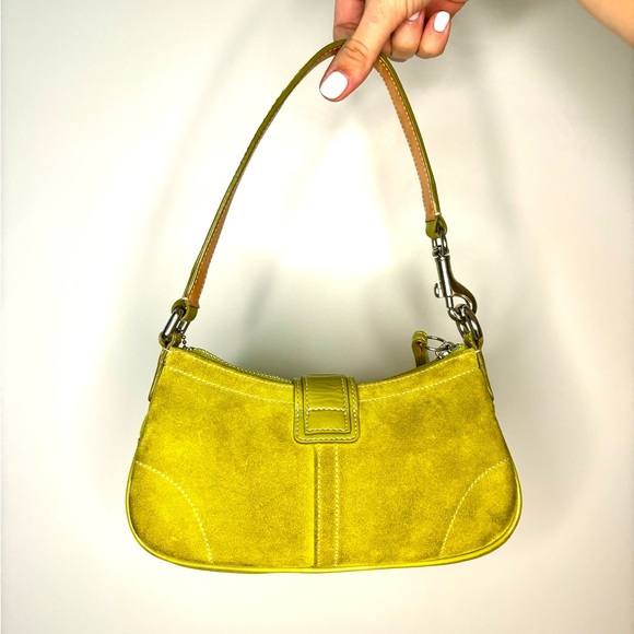 π Vintage Y2K Coach Demi Hampton Lime Green Mini Purse π - Picture 6 of 11
